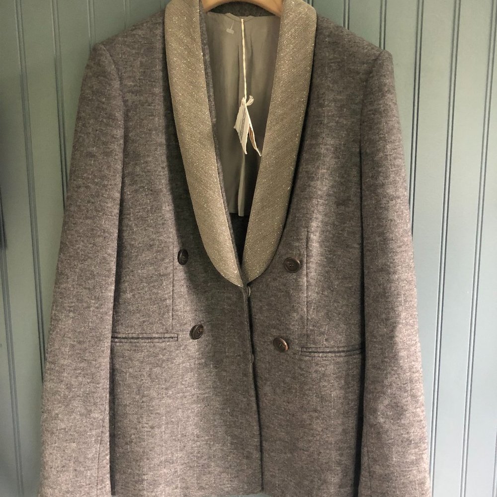 Brunello Cucinelli Grey Blazer, 42